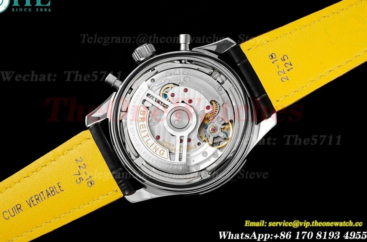 LE Asian BLSF Chronograph Navitimer SS B01 Stk White B01 0204